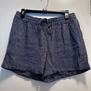 J. Crew striped linen shorts